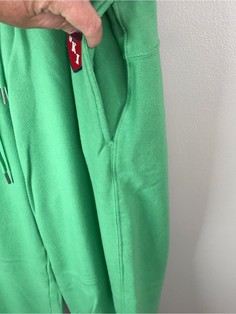aerie Bright Green Drawstring Joggers Sz Medium - Picture 8 of 9